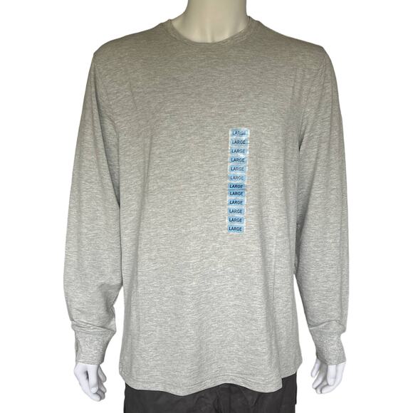 Member's Mark Other - Men's Gray Long Sleeve Lounge TShirt Large